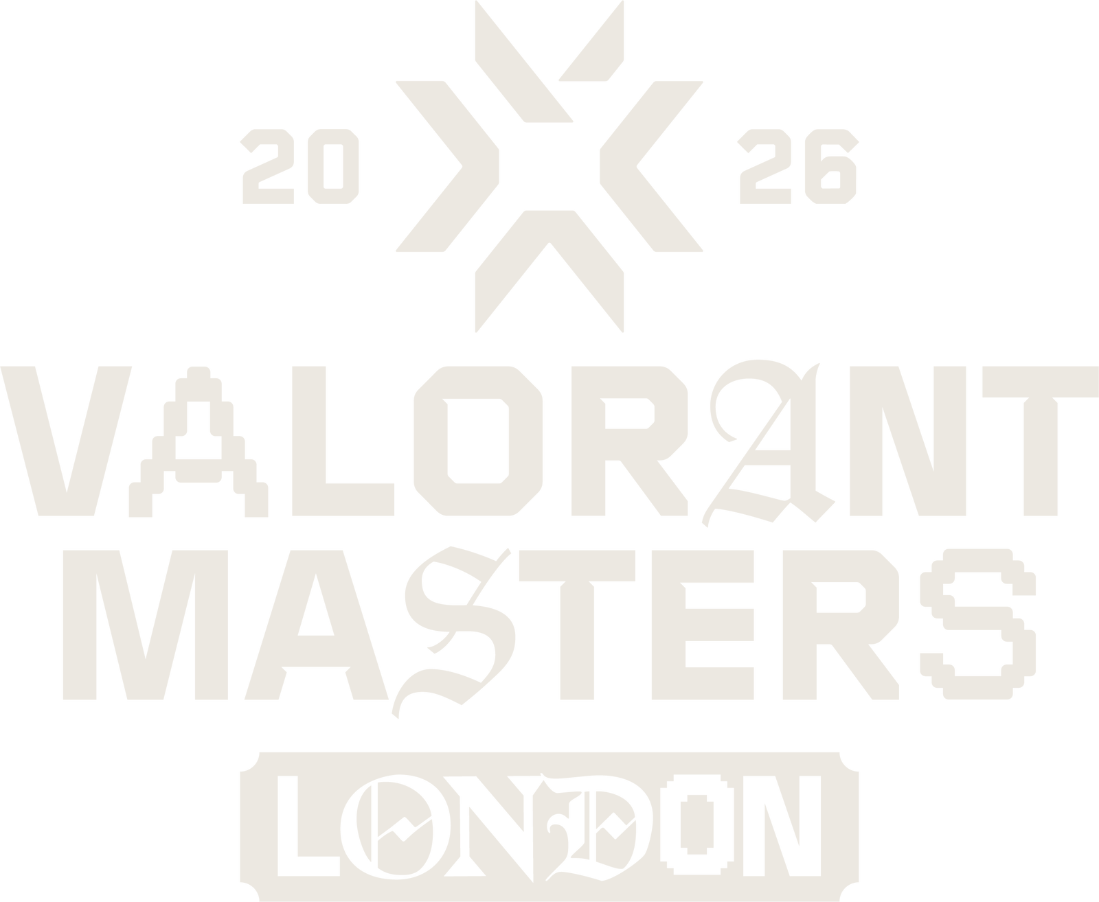 Valorant Masters London 2026 logotipas